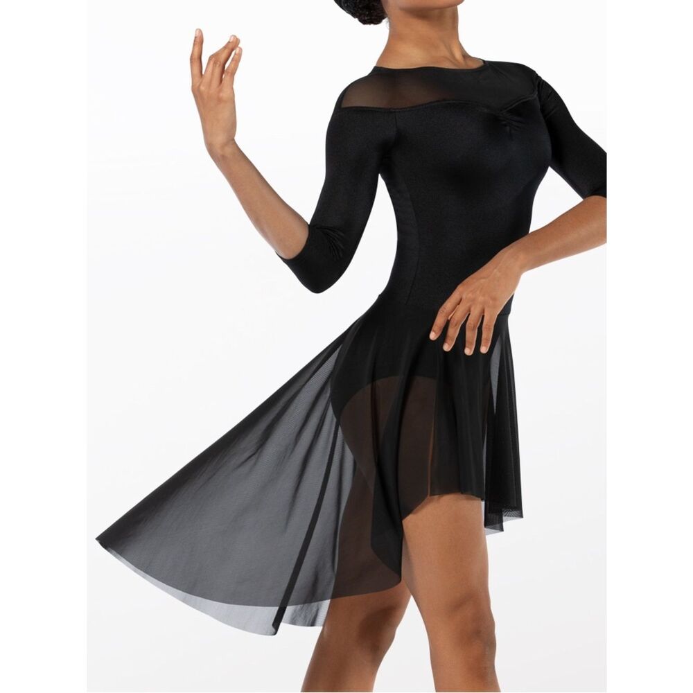 Weissman solo Dance Costume black custom dress A Million Dreams 14663 SA adult